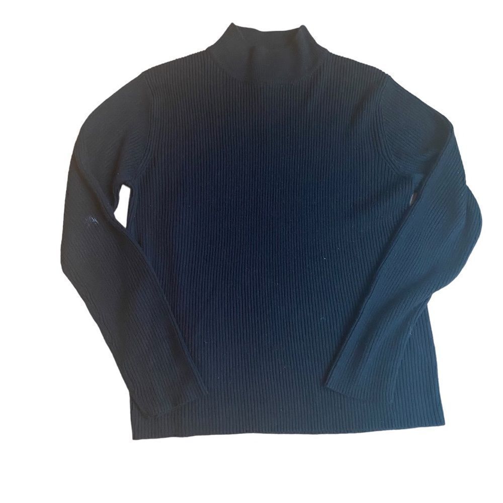 Requirements Ribbed Long Sleeve Sweater Size M